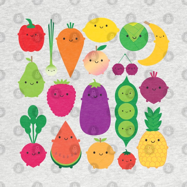 5 A Day Fruit & Vegetables by marcelinesmith